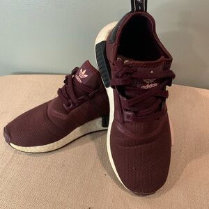 Adidas Burgundy Athletic Shoes
